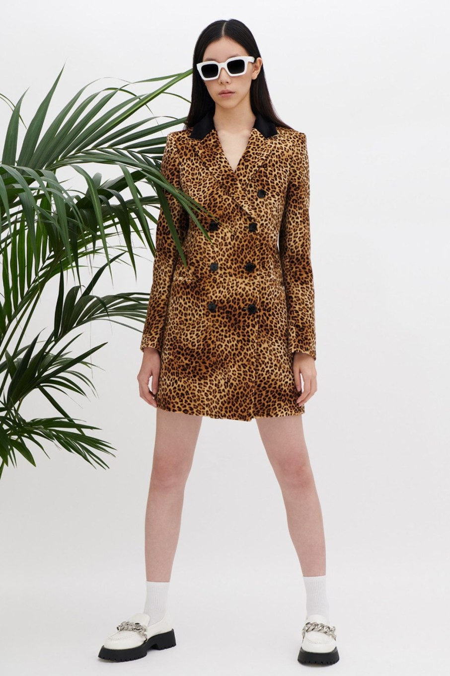 Abbigliamento Redemption | Cappotto Animalier In Velluto