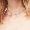 Accessori Noshi | Collana Rodiata A Forma Di Origami