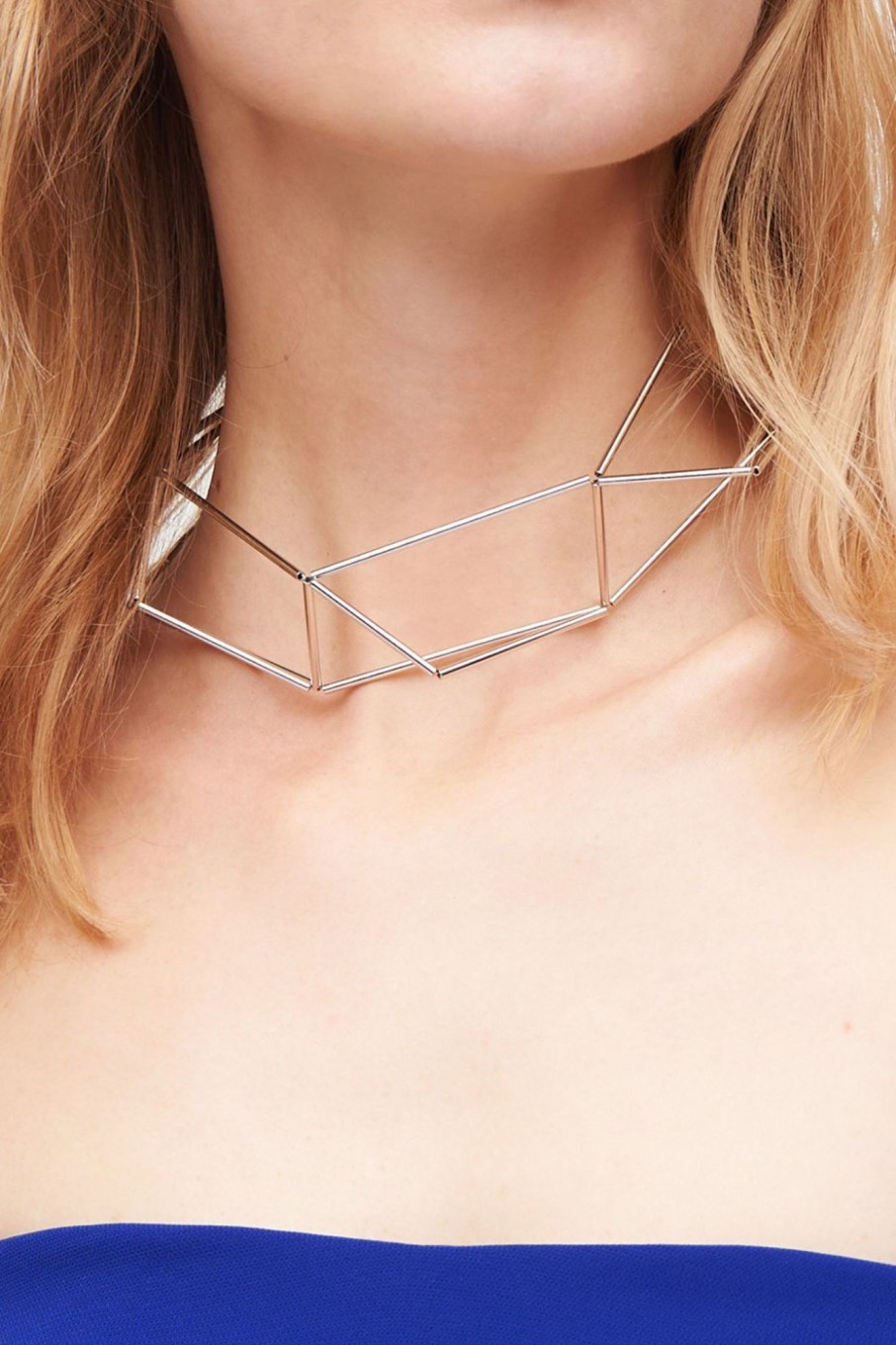 Accessori Noshi | Collana Rodiata A Forma Di Origami