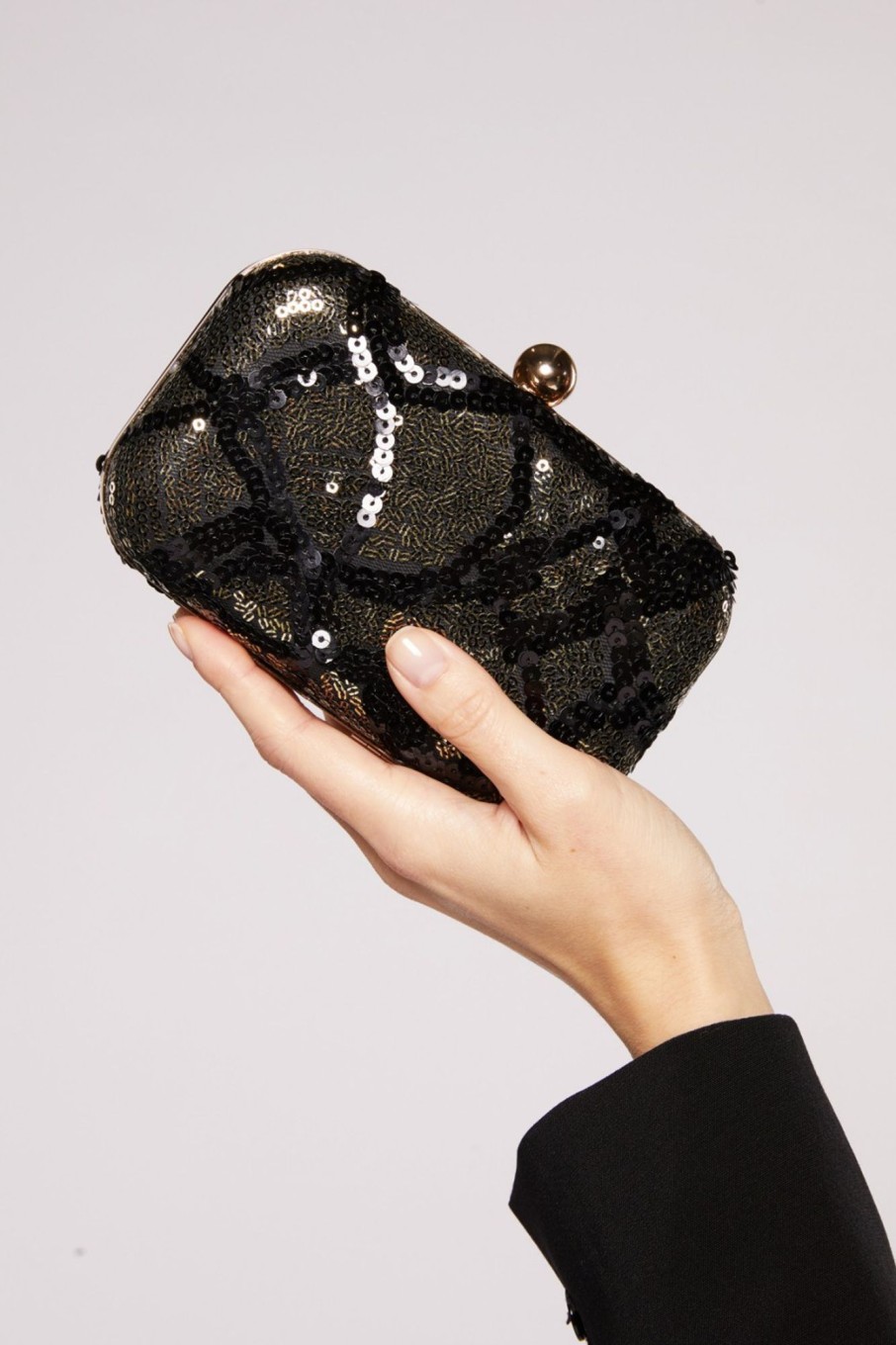 Accessori E.M. | Clutch Paillettes Nera