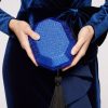 Accessori Anna Cecere | Clutch Blu Elettrico Con Nappina