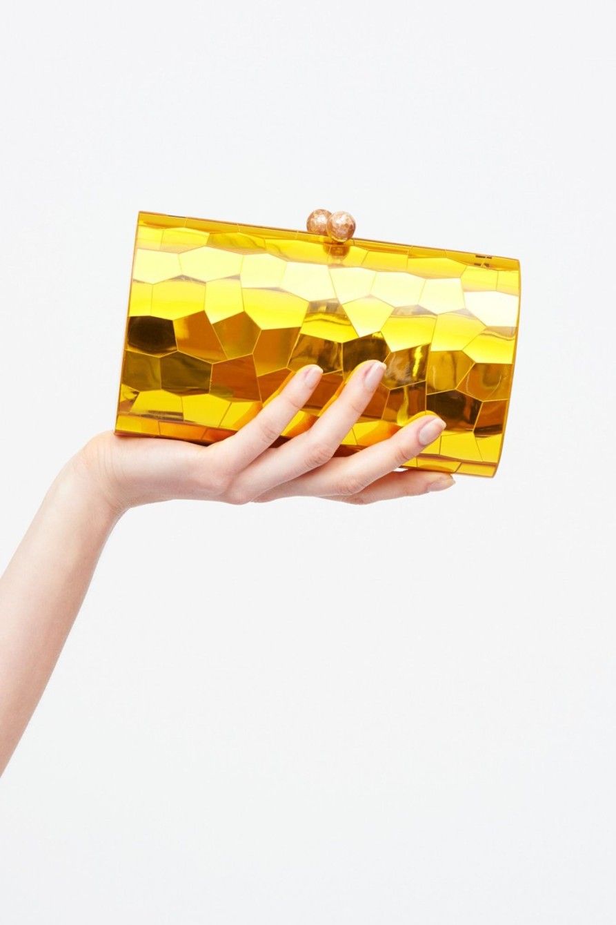 Accessori Serpui | Clutch Gialla Geometrica