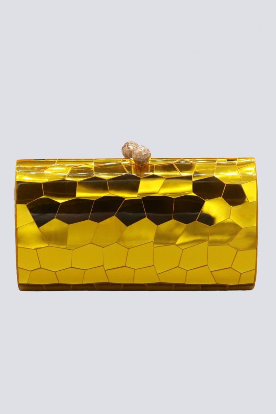 Accessori Serpui | Clutch Gialla Geometrica