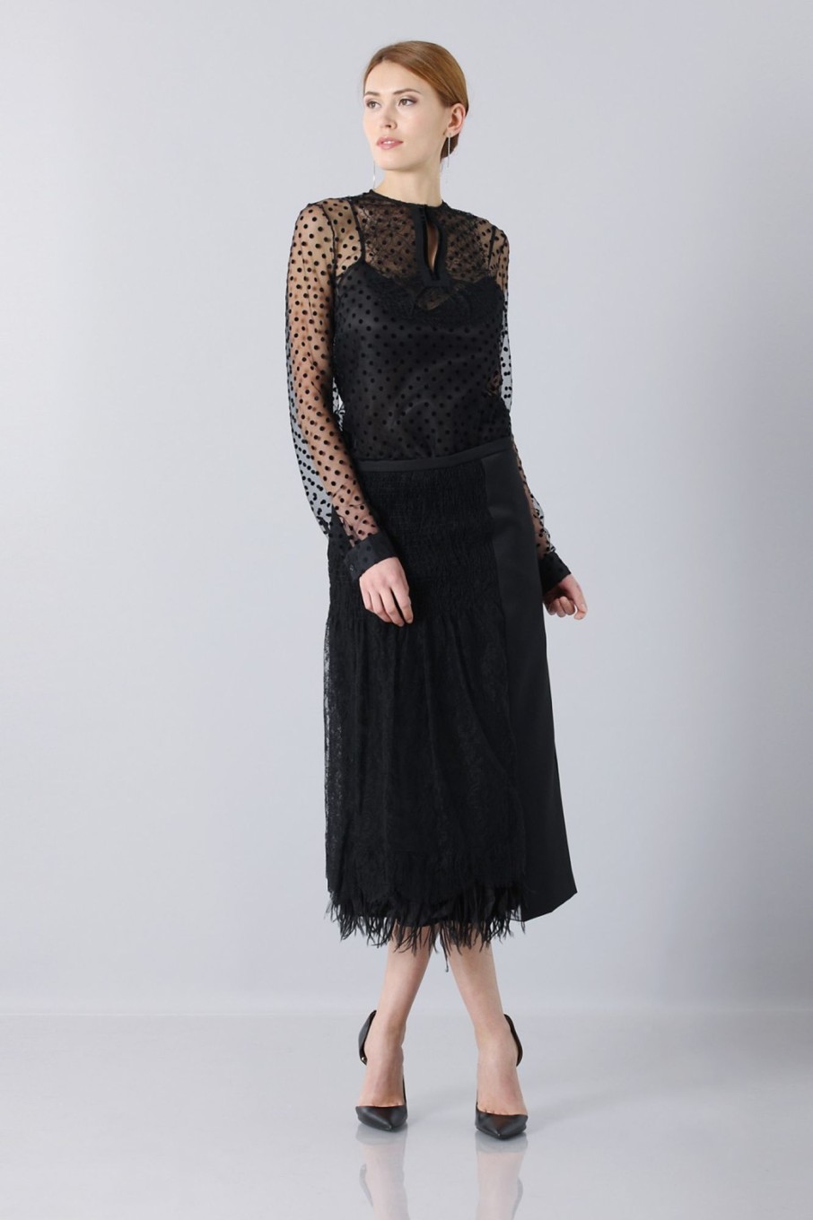 Abbigliamento Rochas | Gonna Longuette In Tulle