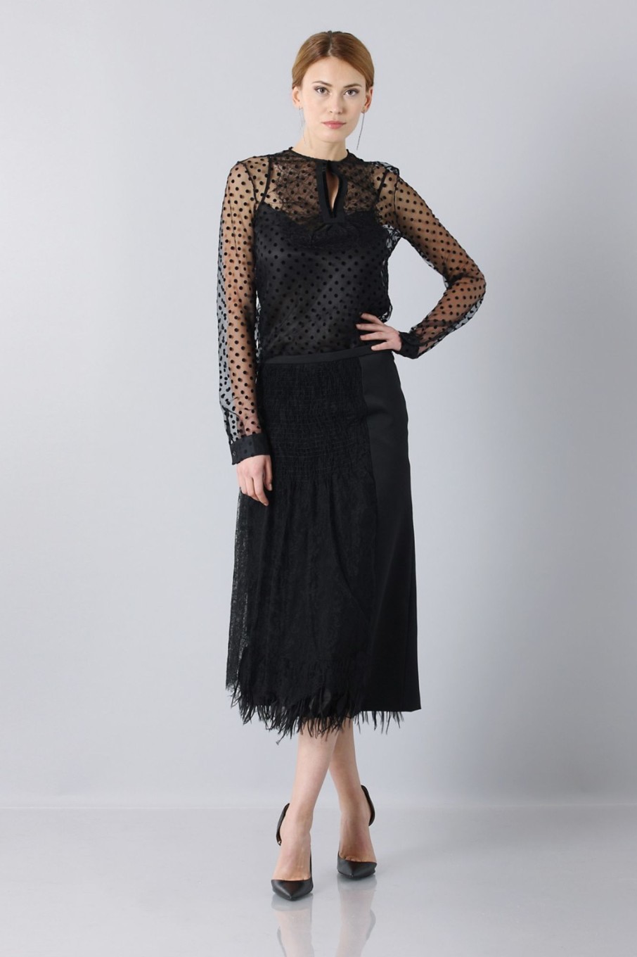 Abbigliamento Rochas | Gonna Longuette In Tulle