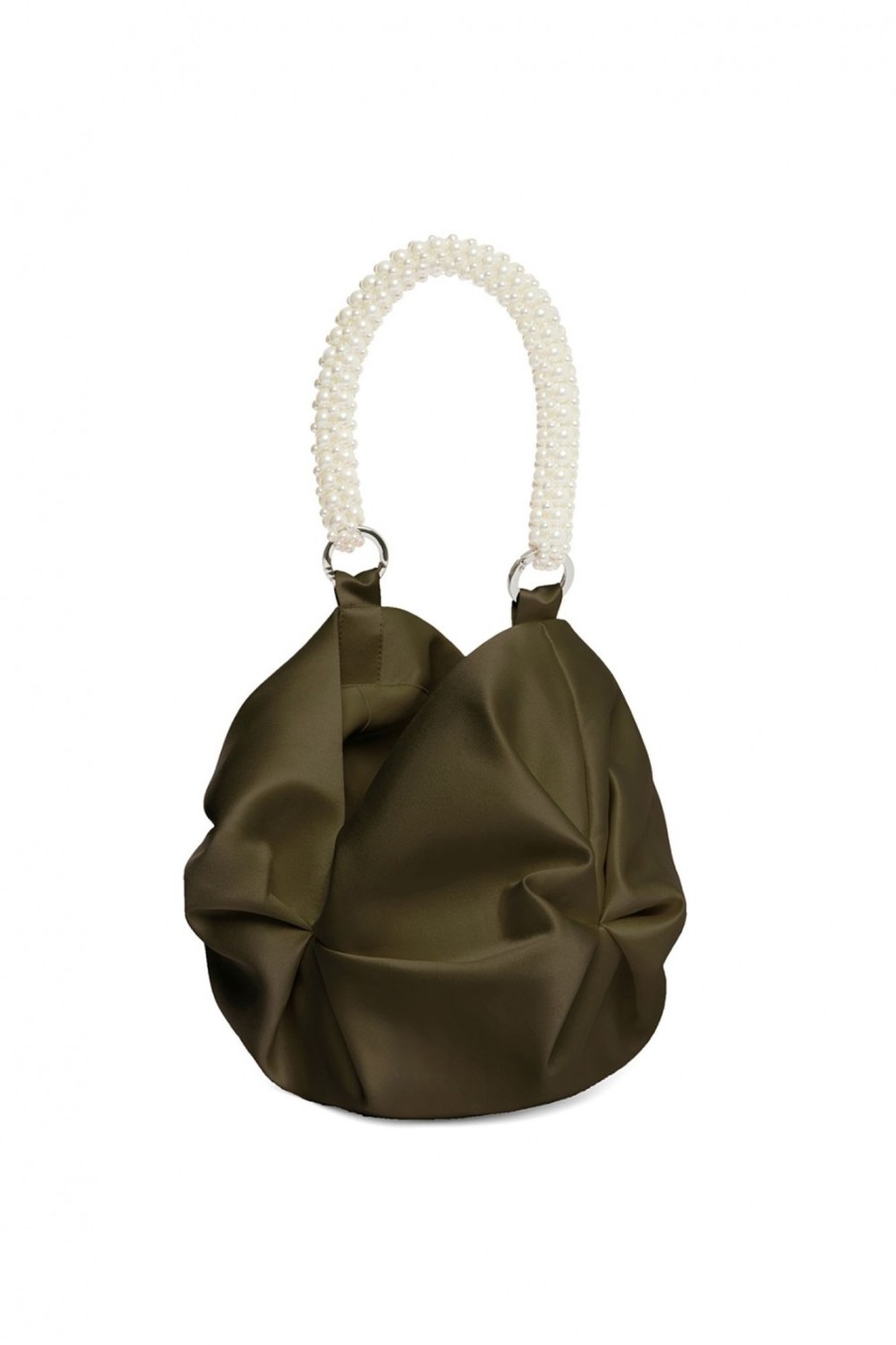 Accessori 0711 Tbilisi | Borsa Khaki Con Perle