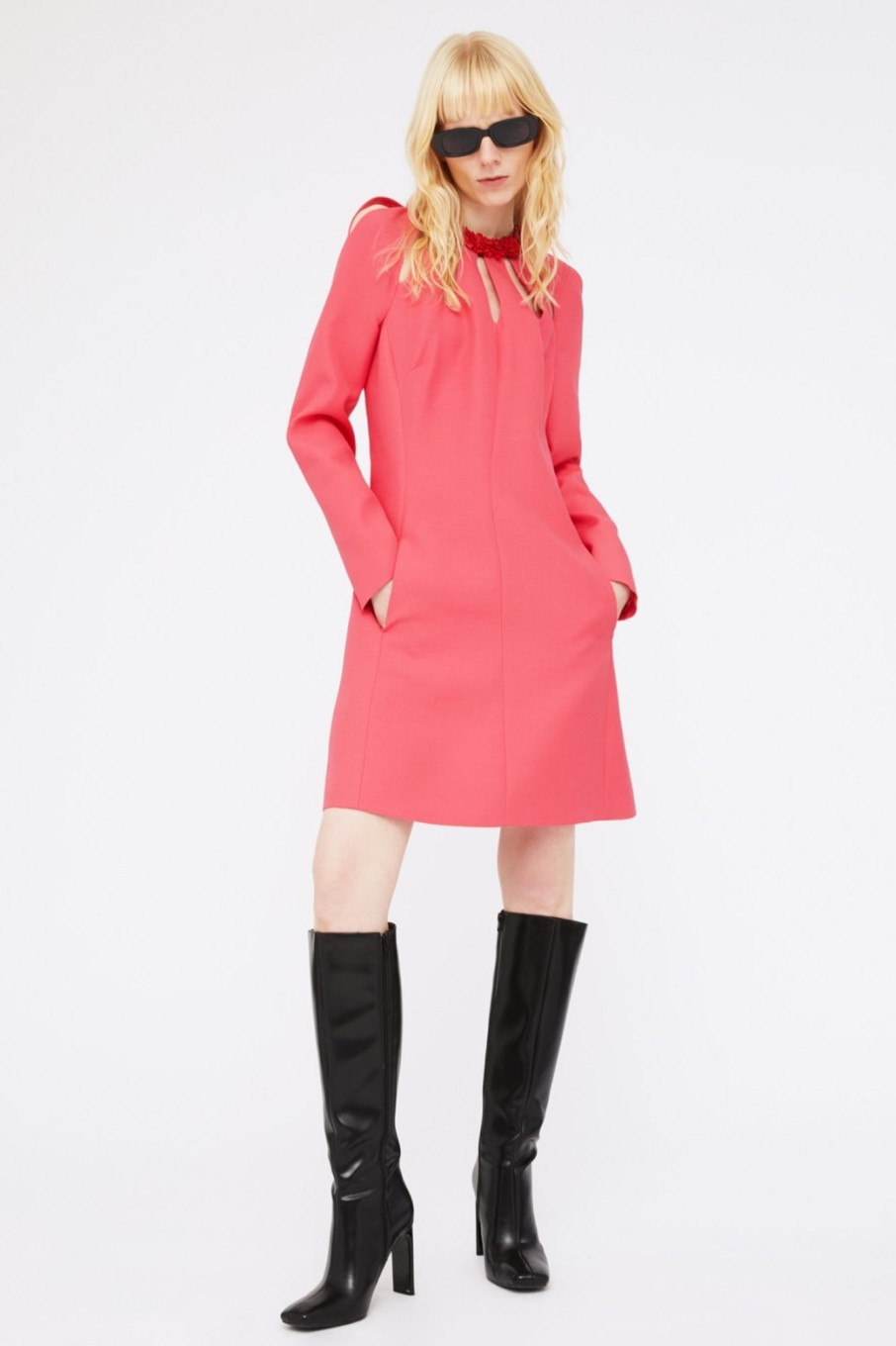 Abbigliamento Valentino | Abito Fucsia Cutout