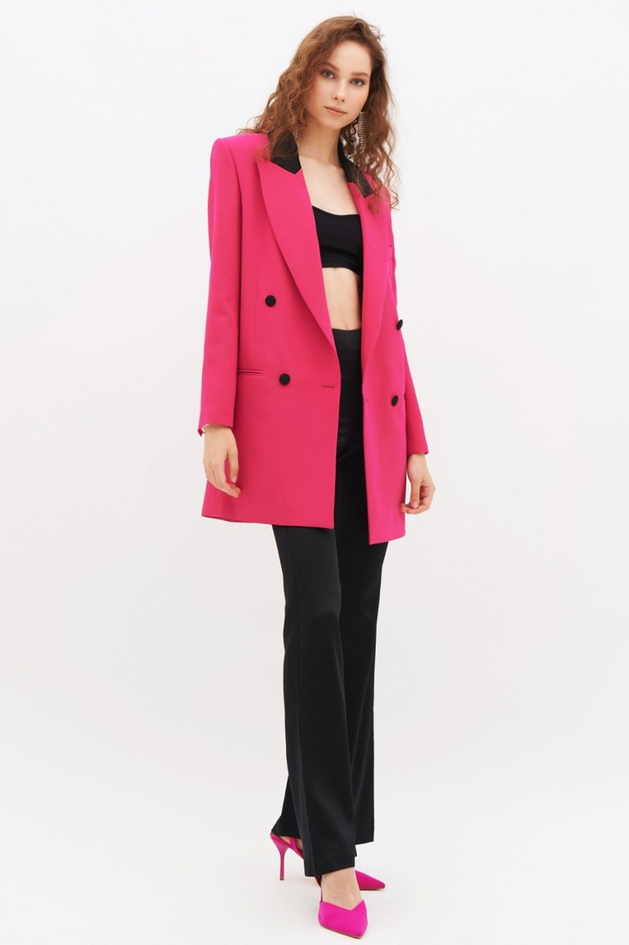 Abbigliamento Redemption | Blazer Doppiopetto Fucsia