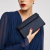 Accessori Anna Cecere | Clutch Glitter Blu