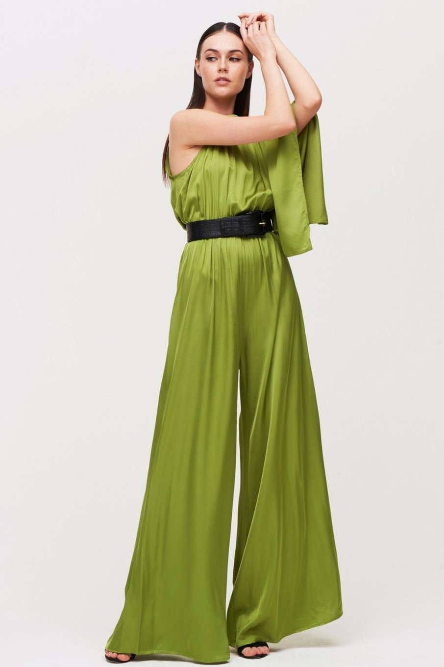 Abbigliamento Juliet Noor | Jumpsuit Monospalla Pistacchio