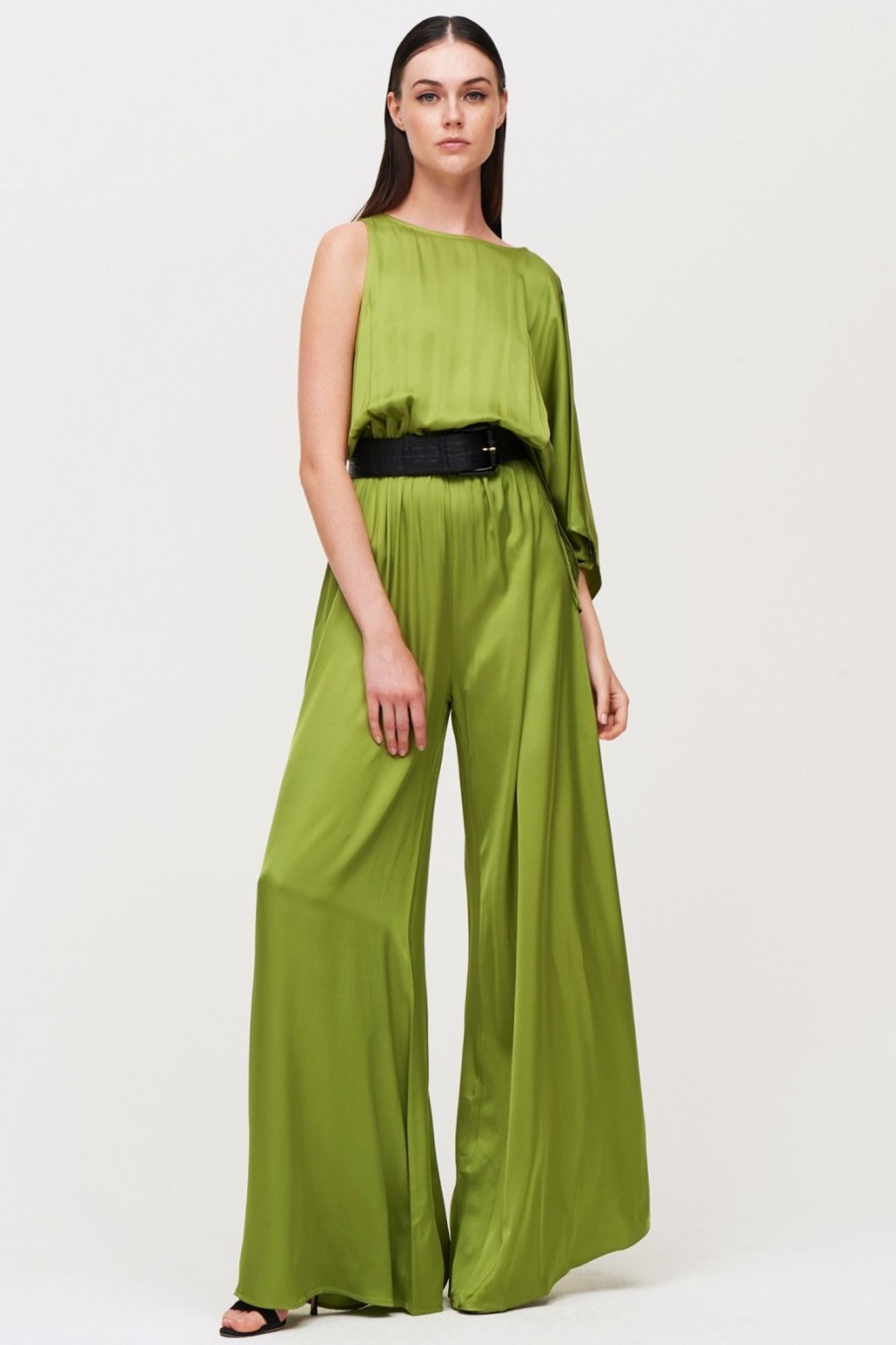 Abbigliamento Juliet Noor | Jumpsuit Monospalla Pistacchio