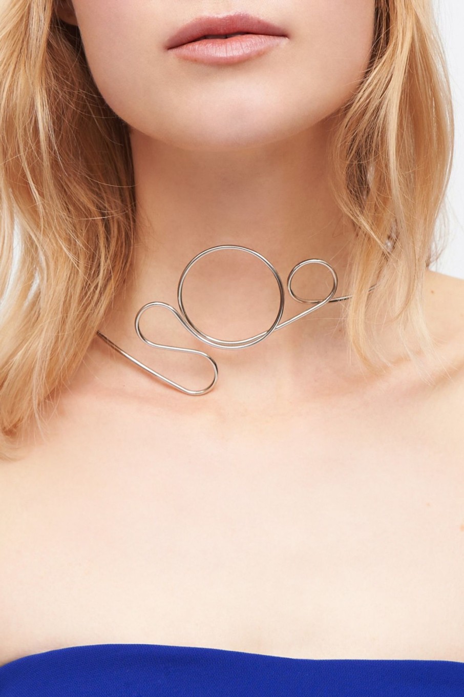 Accessori Noshi | Choker In Ottone Placcato In Palladio