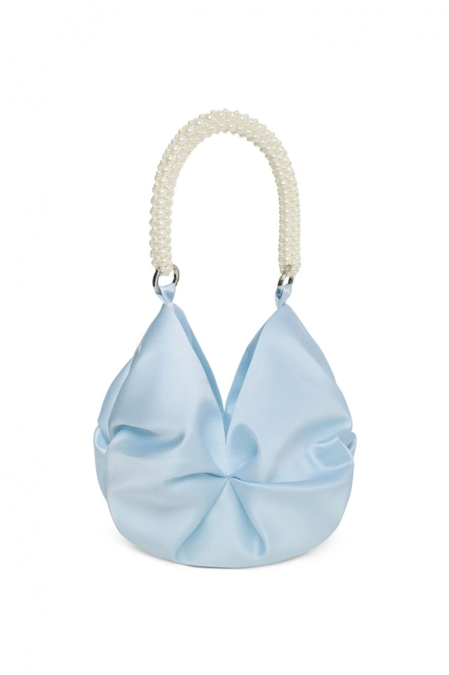 Accessori 0711 Tbilisi | Borsa Azzurra Con Perle