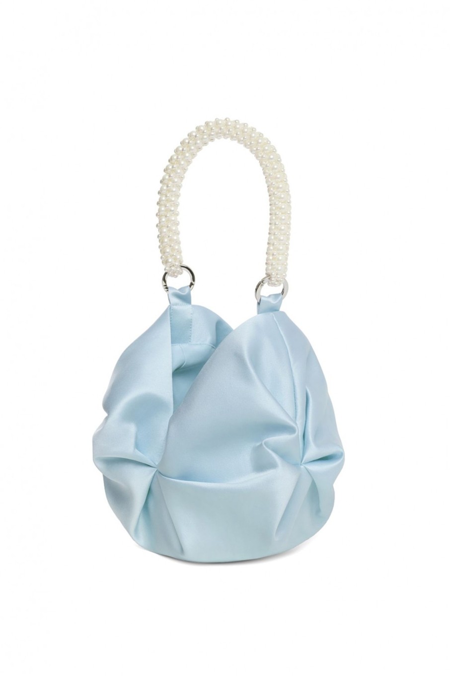 Accessori 0711 Tbilisi | Borsa Azzurra Con Perle