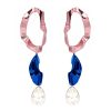 Accessori Sterling King | Orecchini Inside Out Rosa E Blu