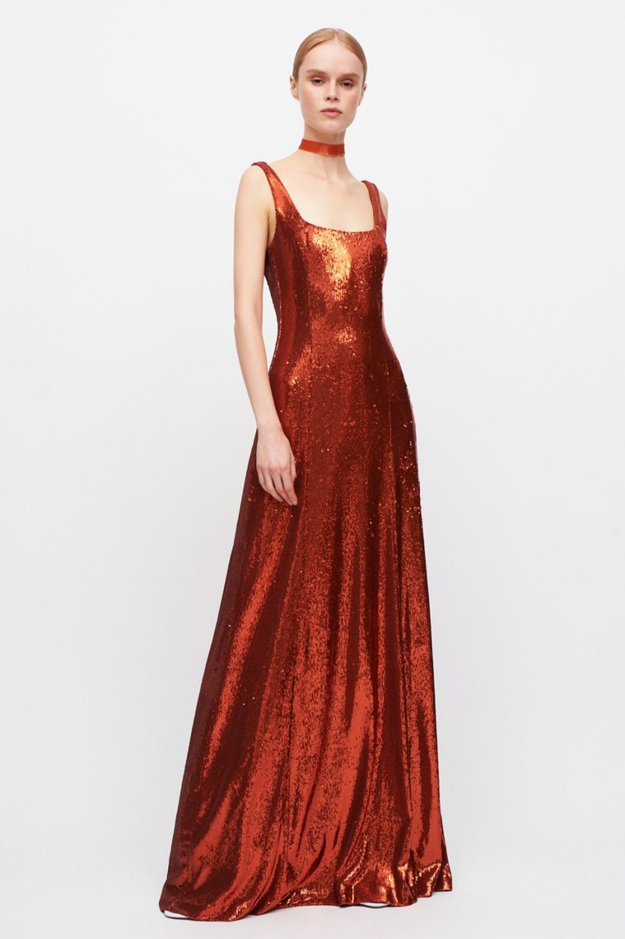 Abbigliamento Halston | Abito Aderente In Paillettes