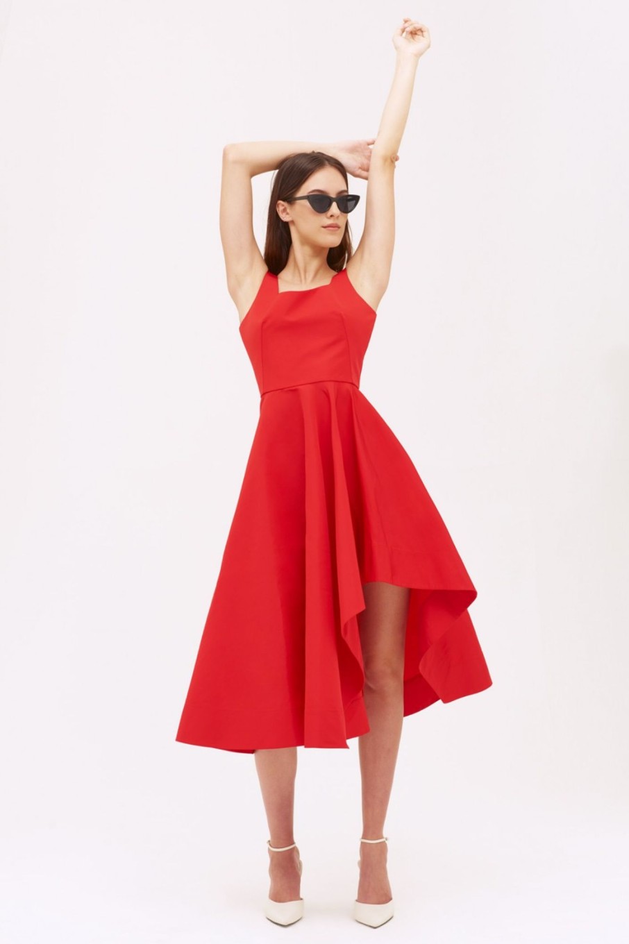 Abbigliamento Alexander McQueen | Abito Rosso A Ruota