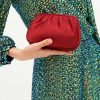 Accessori Anna Cecere | Pochette In Raso Bordeaux