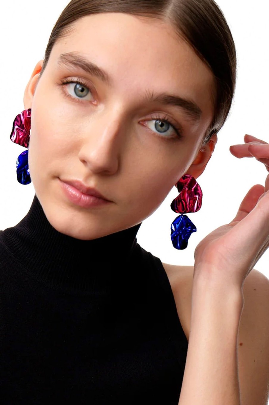 Accessori Sterling King | Orecchini Fucsia E Blu